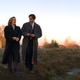 Scully (Gillian Anderson) and Mulder (David Duchovny) in the season four “El Mundo Giro” episode of The X-Files.
